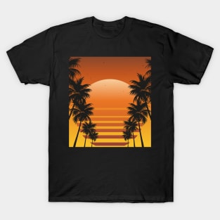 Mesmerizing Sunset Synthwave T-Shirt